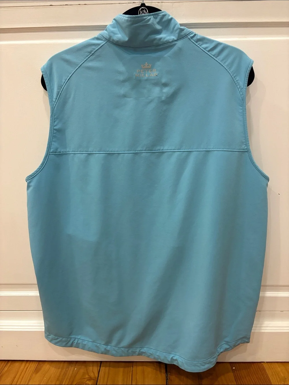 Peter Millar Light Blue Men's Sleeveless Vest with Front Zip